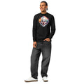 Painted Clown heavyweight long sleeve t-shirt — Black — front