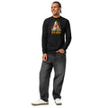 Halloween Banana heavyweight long sleeve t-shirt — Black — front