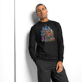 Pumpkin Horror heavyweight long sleeve t-shirt — Black — front