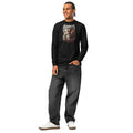 Saints and Sinners heavyweight long sleeve t-shirt — Black — front