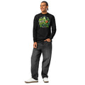 St. Patrick’s Day Cheers heavyweight long sleeve t-shirt — Black — front
