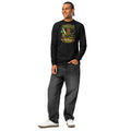 Leprechaun Strikes Back heavyweight long sleeve t-shirt — Black — front