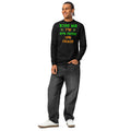 Kiss Me — Irish Chaos heavyweight long sleeve t-shirt — Black — front