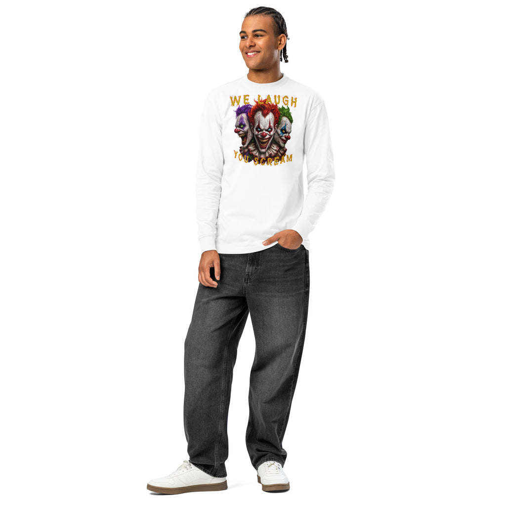 Killer Smiles heavyweight long sleeve t-shirt — White — front