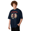 Black Sheep Way Unisex organic oversized high neck t-shirt — French Navy — front