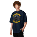 Caw and Order Special Avian Unit Unisex organic oversized high neck t-shirt — French Navy — front