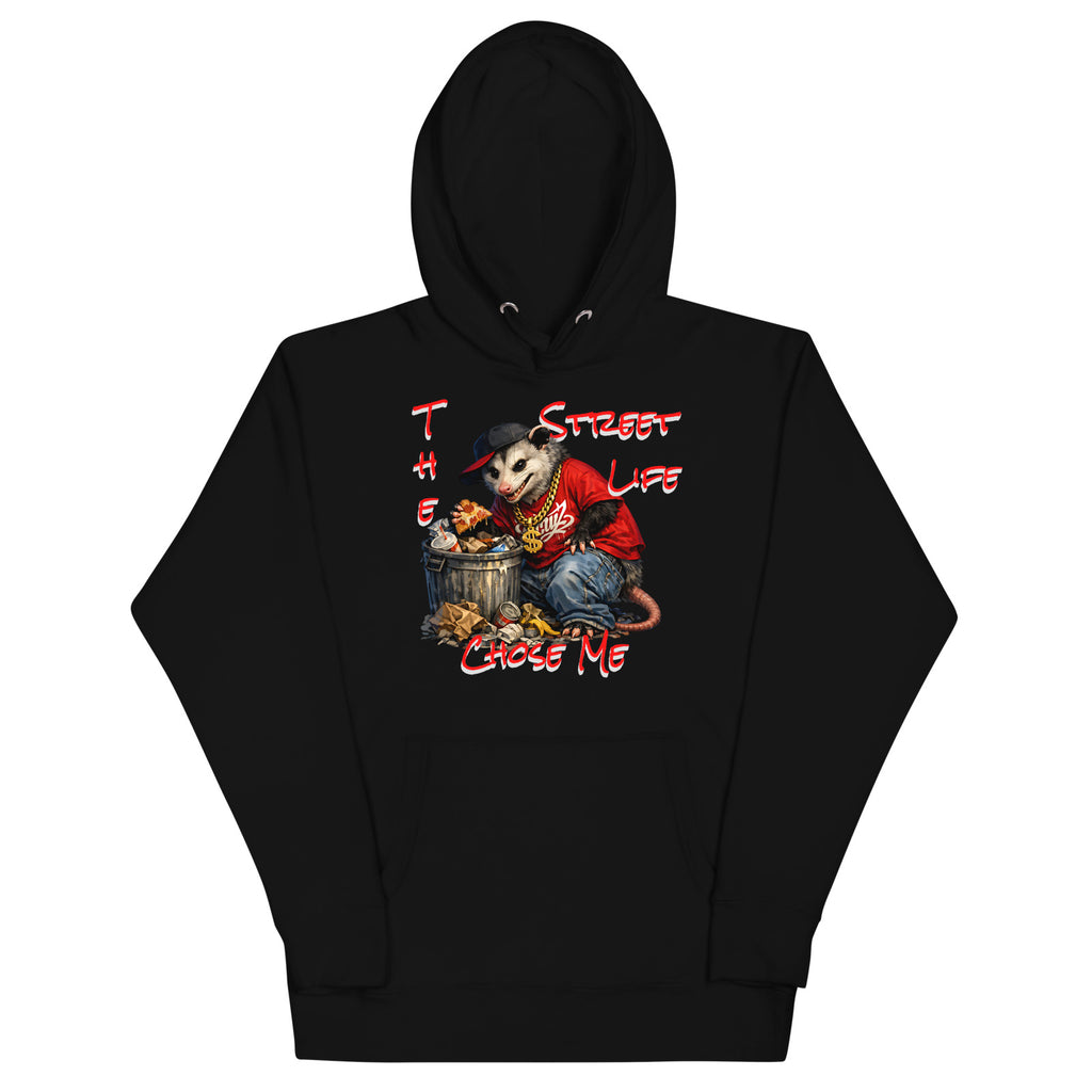 NY Possum Life Unisex Hoodie — Black — front