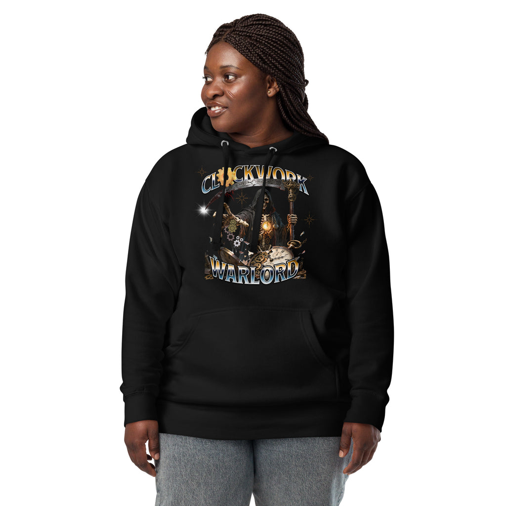 Clockwork Warlord Unisex Hoodie — Black — front