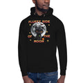 Fluffy Halloween Kitty Unisex Hoodie — Black — front