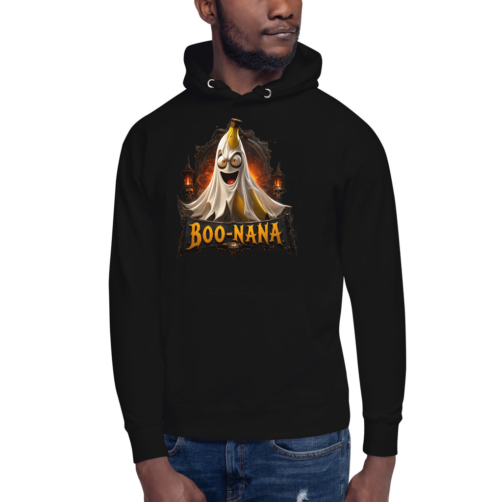 Halloween Banana Unisex Hoodie — Black — front