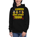 Halloween Quack Attack Unisex Hoodie — Black — front