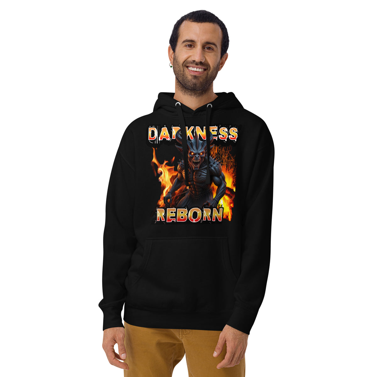 Hellfire Reborn Beast Unisex Hoodie — Black — front