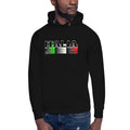 Italy Unisex Hoodie — Black — front