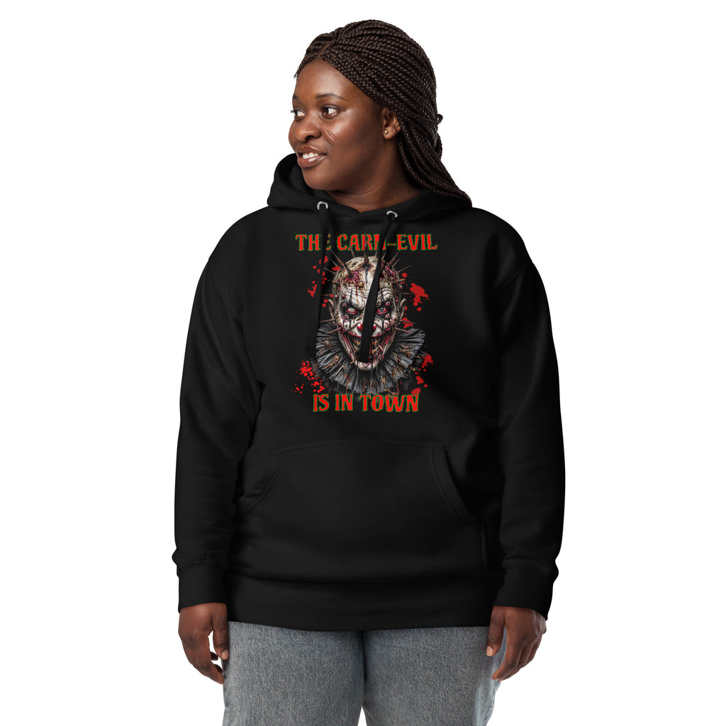 Undead Clown 2 Unisex Hoodie — Black — front