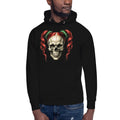Ponytails Skull Unisex Hoodie — Black — front