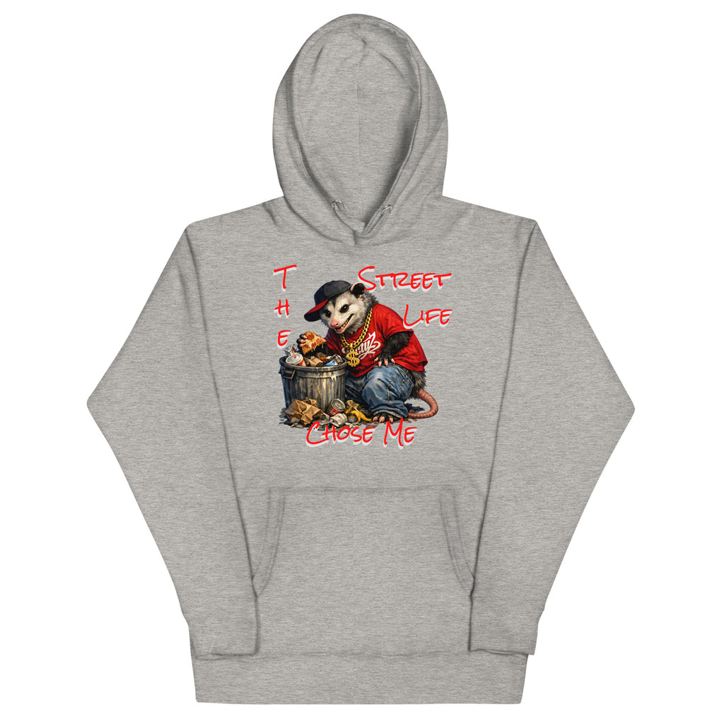 NY Possum Life Unisex Hoodie — Carbon Grey — front