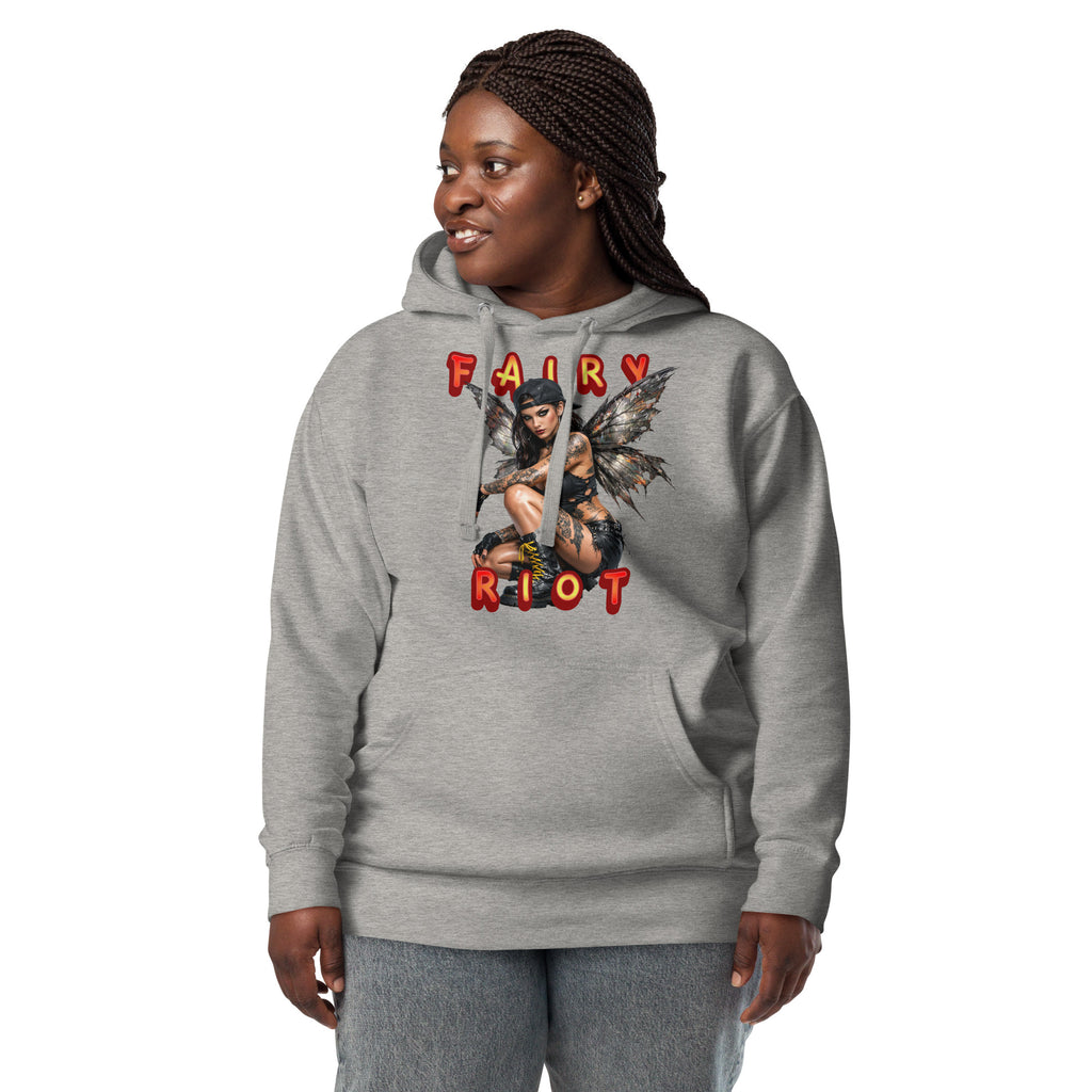 Fairy Riot Unisex Hoodie — Carbon Grey — front