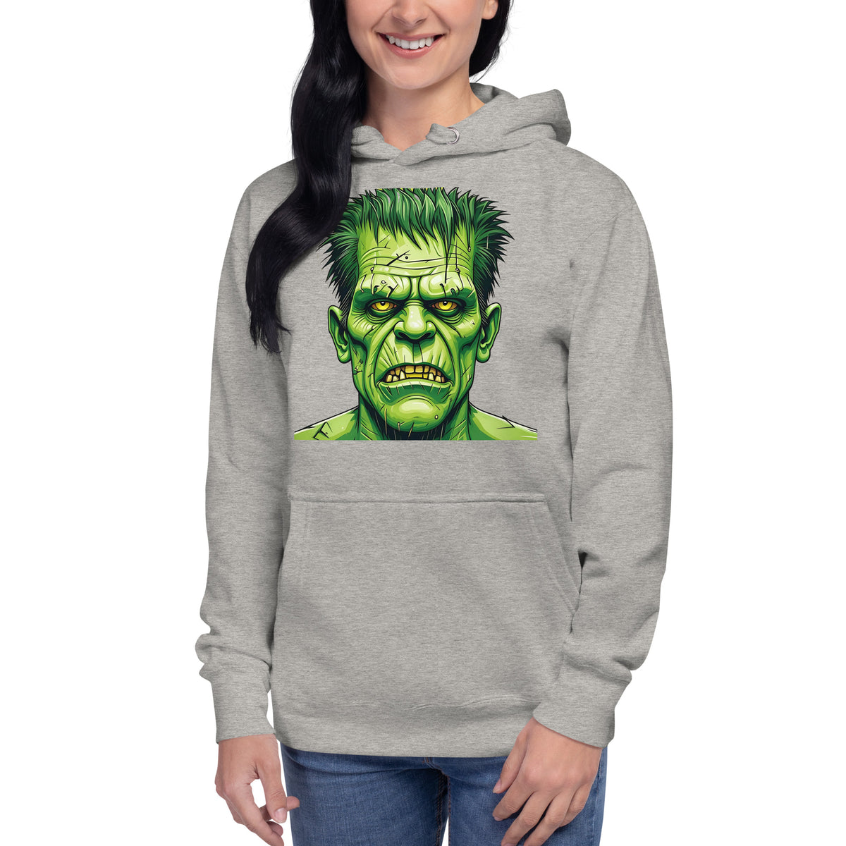 Franken Stan Unisex Hoodie — Carbon Grey — front