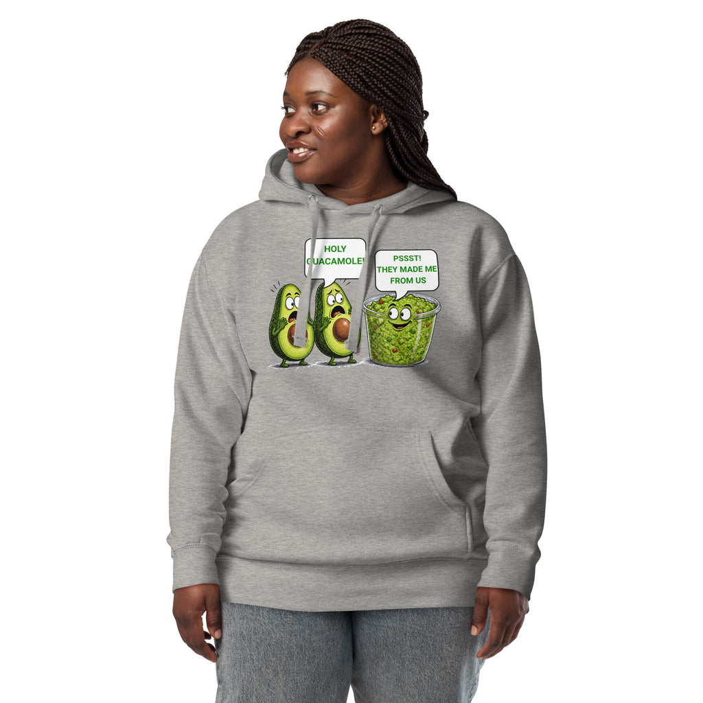 Holy Guacamole Unisex Hoodie — Carbon Grey — front