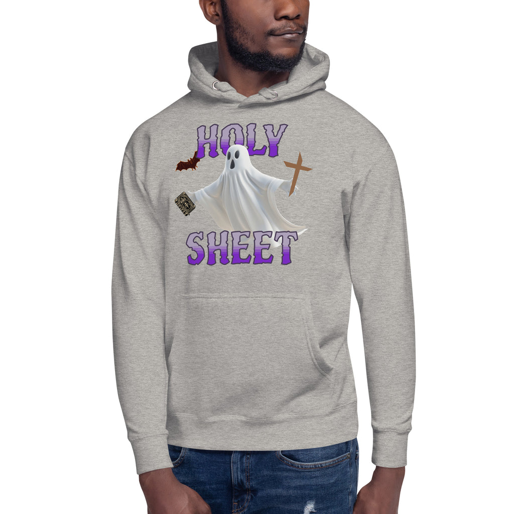 Holy Sheet Unisex Hoodie — Carbon Grey — front