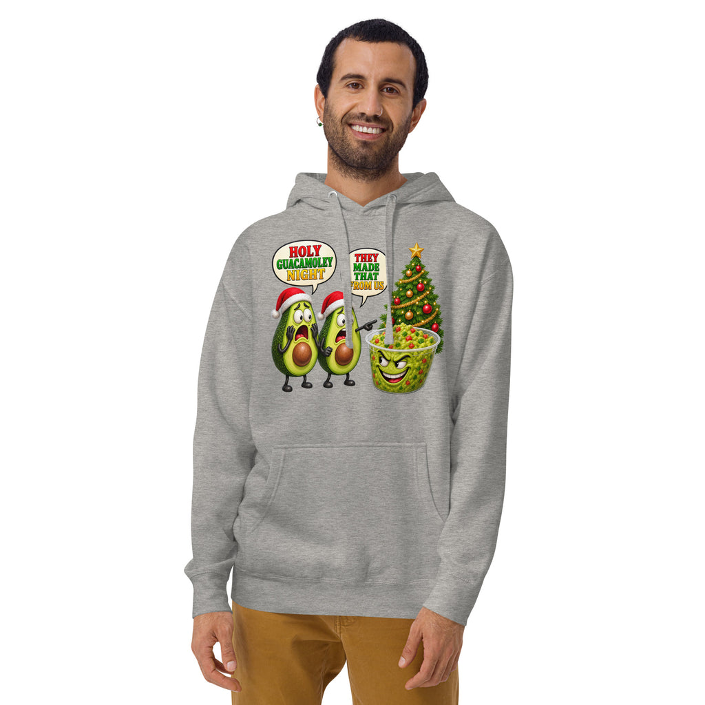 Christmas Guacamole Unisex Hoodie — Carbon Grey — front