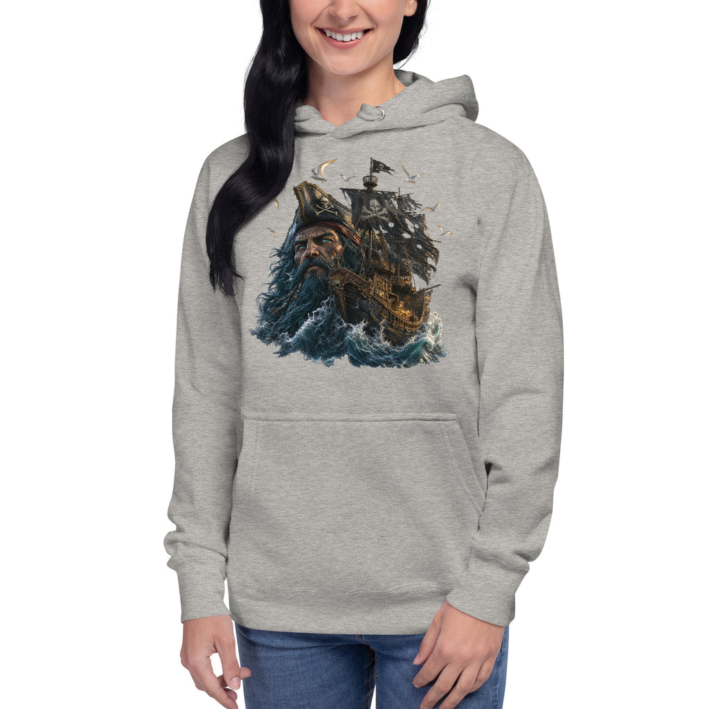 Ghost Ship Unisex Hoodie — Carbon Grey — front