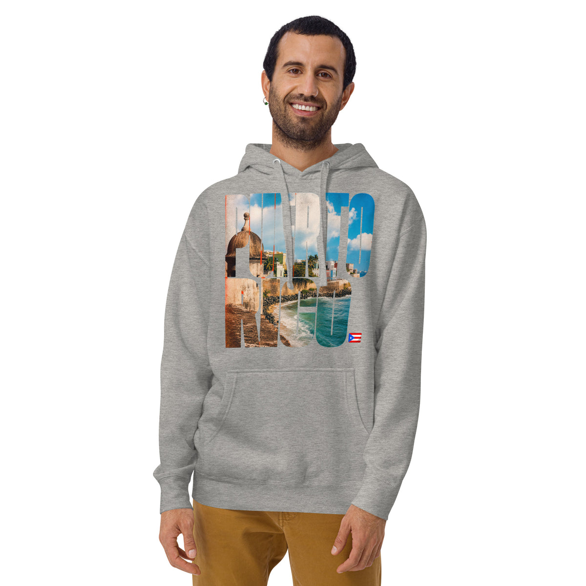 Puerto Rico Unisex Hoodie — Carbon Grey — front