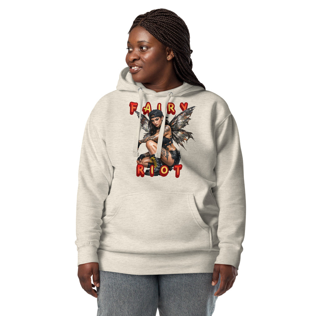 Fairy Riot Unisex Hoodie — Oatmeal Heather — front