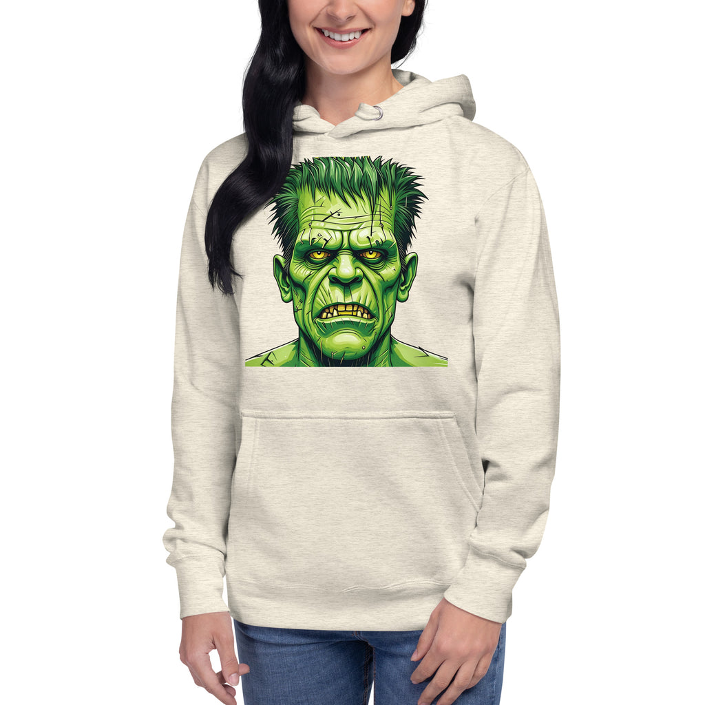 Franken Stan Unisex Hoodie — Oatmeal Heather — front
