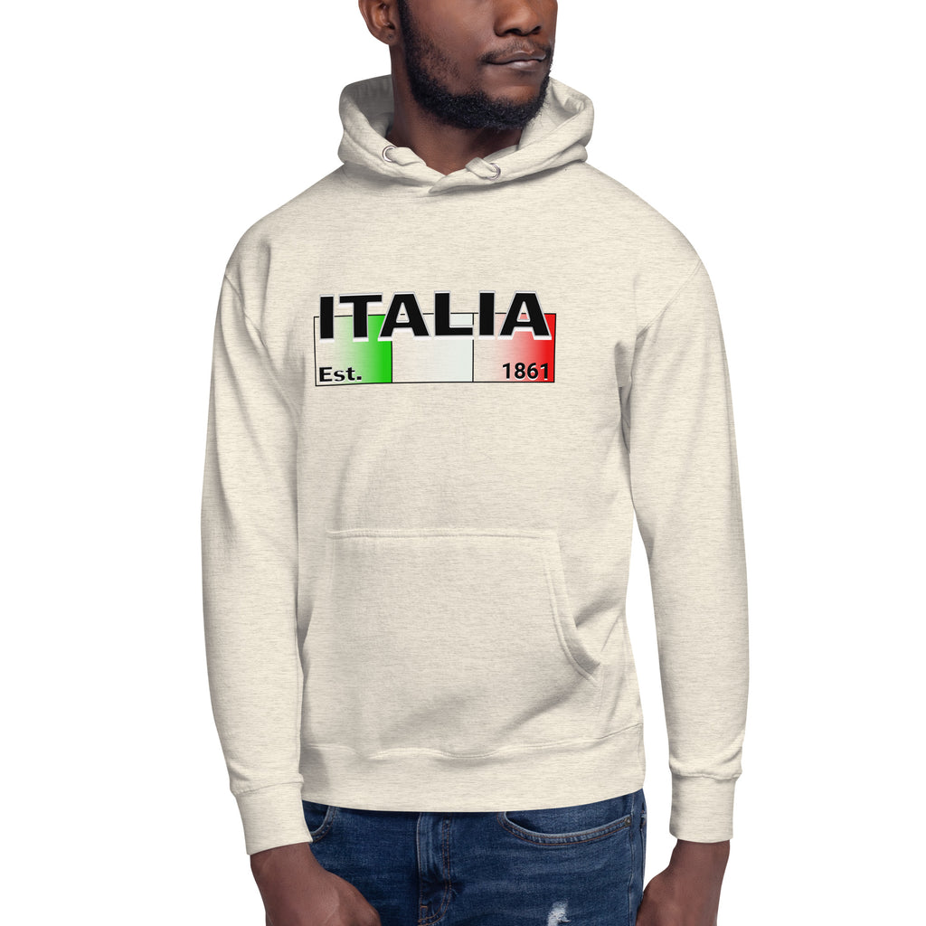 Italy Unisex Hoodie — Oatmeal Heather — front