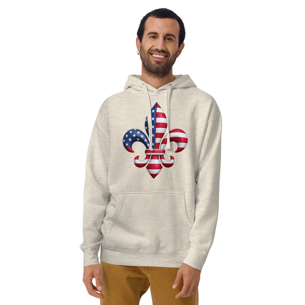 New Orleans Unisex Hoodie — Oatmeal Heather — front