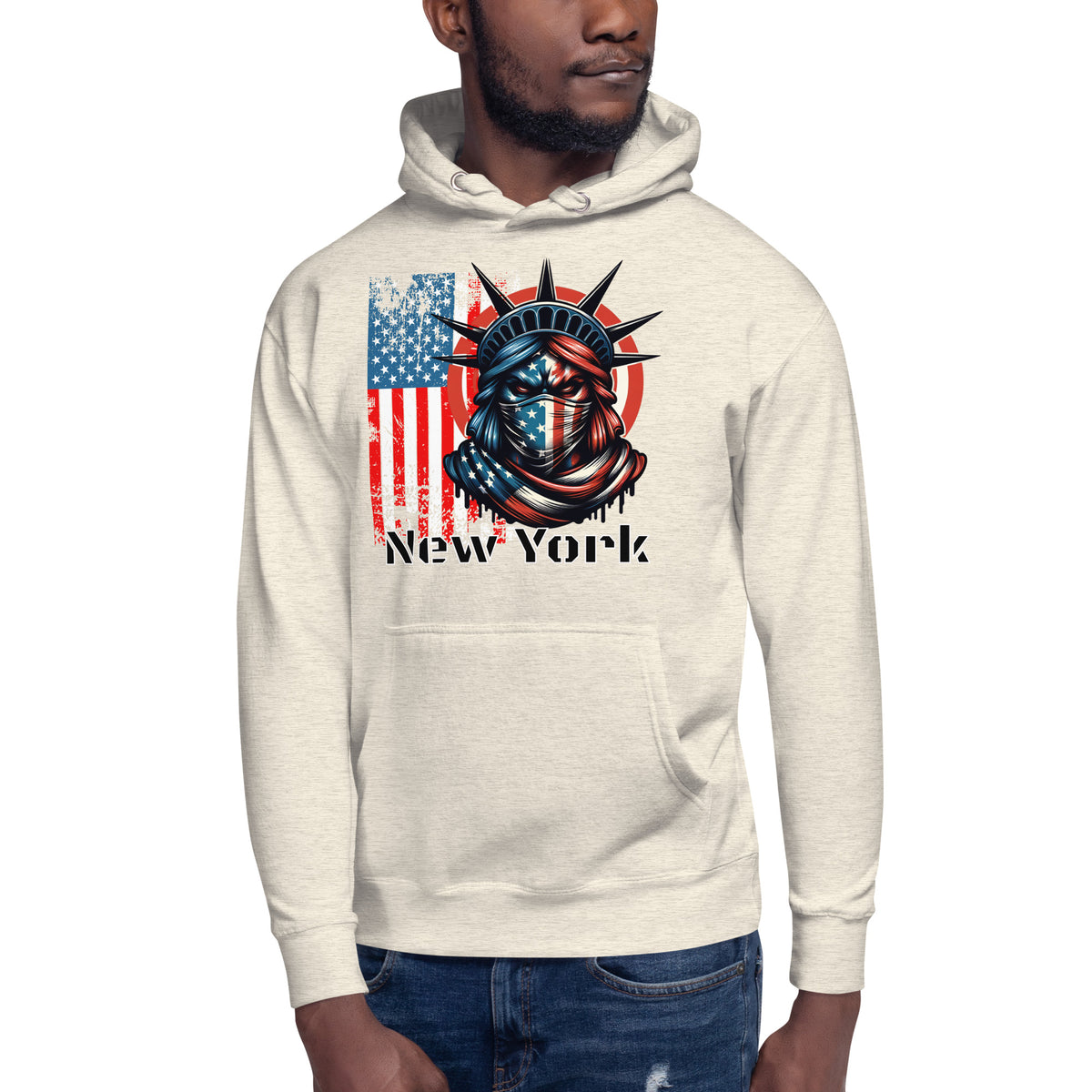 New York City Unisex Hoodie — Oatmeal Heather — front