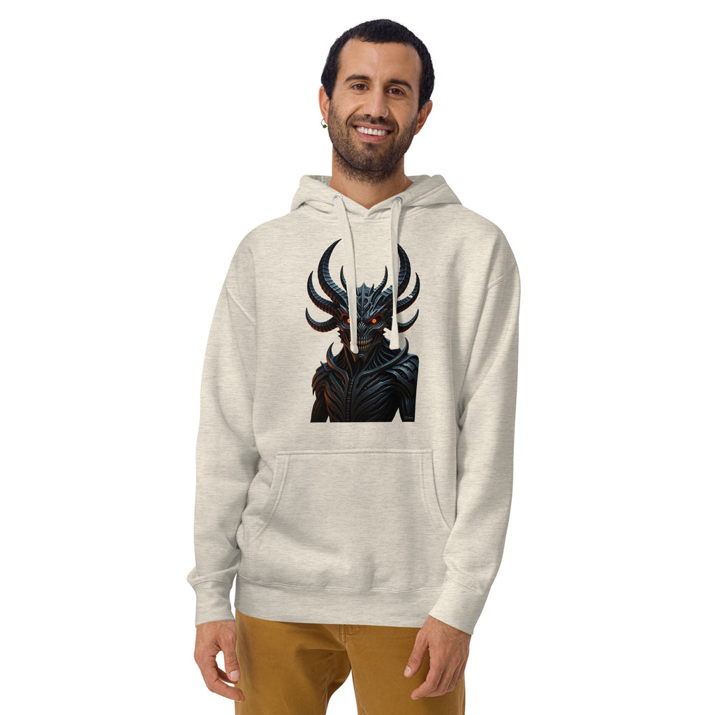 Nightmare King Unisex Hoodie — Oatmeal Heather — front