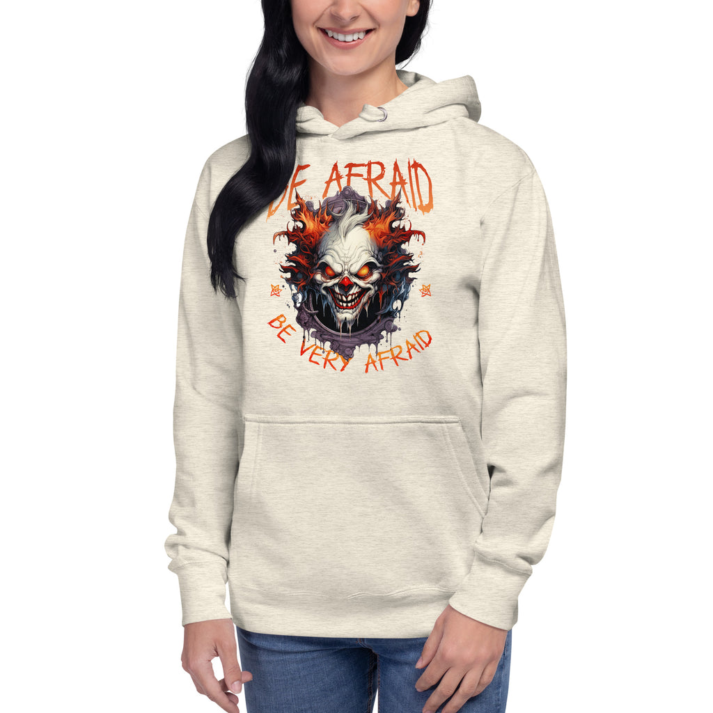 Mad Clown Unisex Hoodie — Oatmeal Heather — front
