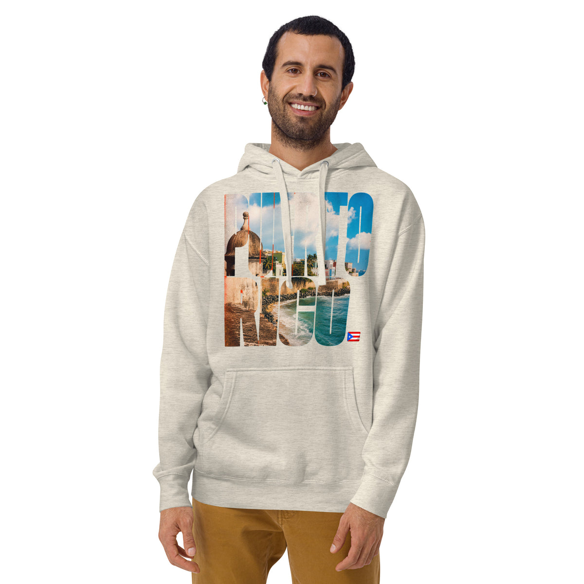 Puerto Rico Unisex Hoodie — Oatmeal Heather — front