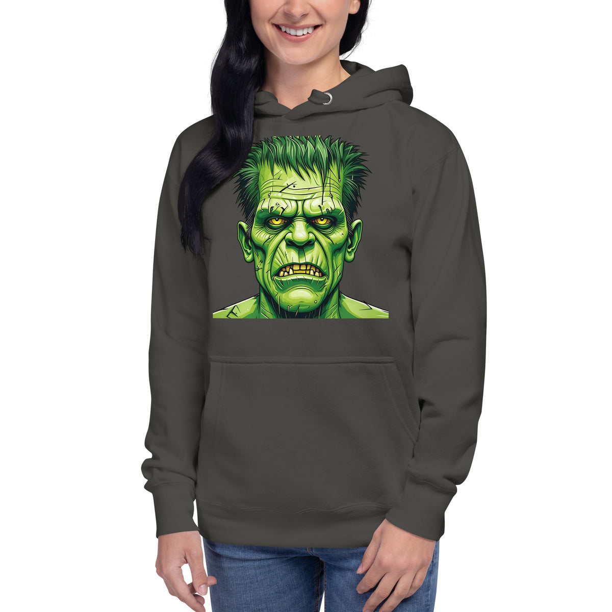 Franken Stan Unisex Hoodie — Vintage Black — front