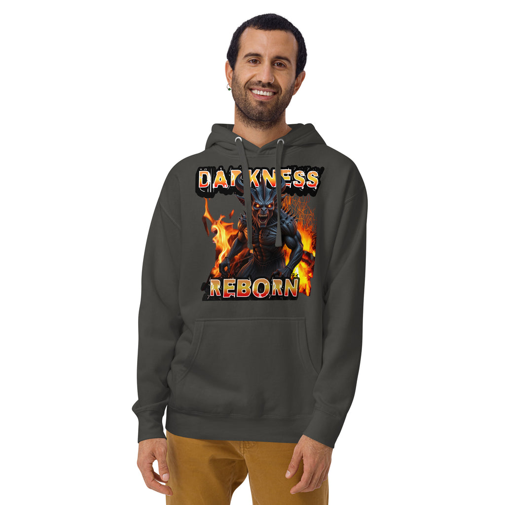Hellfire Reborn Beast Unisex Hoodie — Vintage Black — front