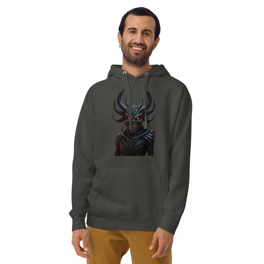 Nightmare King Unisex Hoodie — Vintage Black — front
