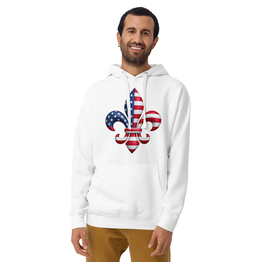 New Orleans Unisex Hoodie — White — front
